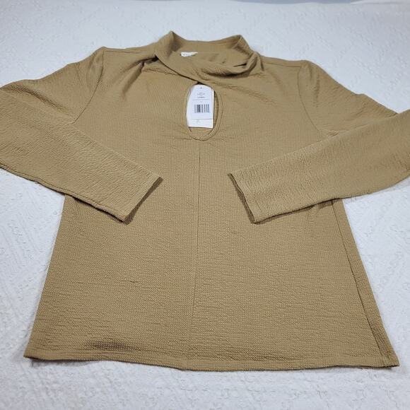 Brea canyon Stitch Fix Textured keyhole long sleeve top Size Large - Picture 4 of 10